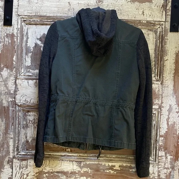 Ashley By 26 International Green and Black Utility Jacket - Picture 2 of 6